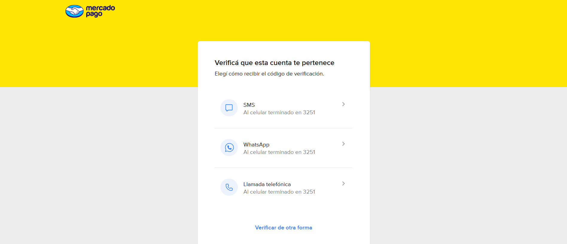 Paso 3: Verificá que la cuenta te pertenece